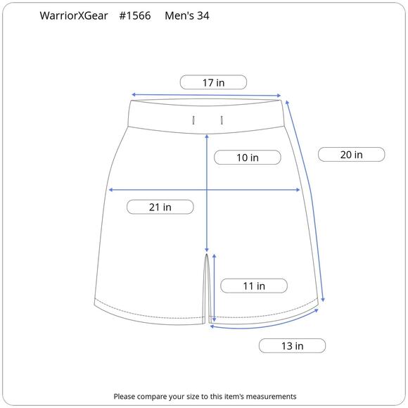 WarriorXGear Spartan Performance Cross-Training Shorts Men's 34x RED/Black Logo - Picture 11 of 11